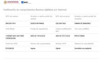 Desde la página del SAT