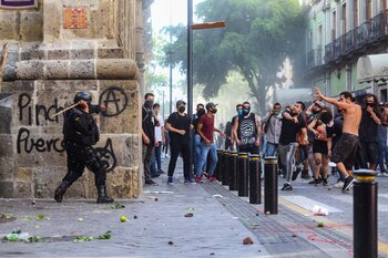 Manifestación por la muerte de Giovanni López en Guadalajara, Mexico el pasado 4 de junio (Foto: Reuters/Fernando Carranza)