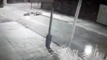 El momento del impacto de