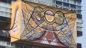 Restauran mural de Alfaro Siqueiros: