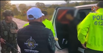 Nueve presuntos integrantes de Los Popeyes fueron capturados en Vélez, Santander - crédito @COL_EJERCITO/ X