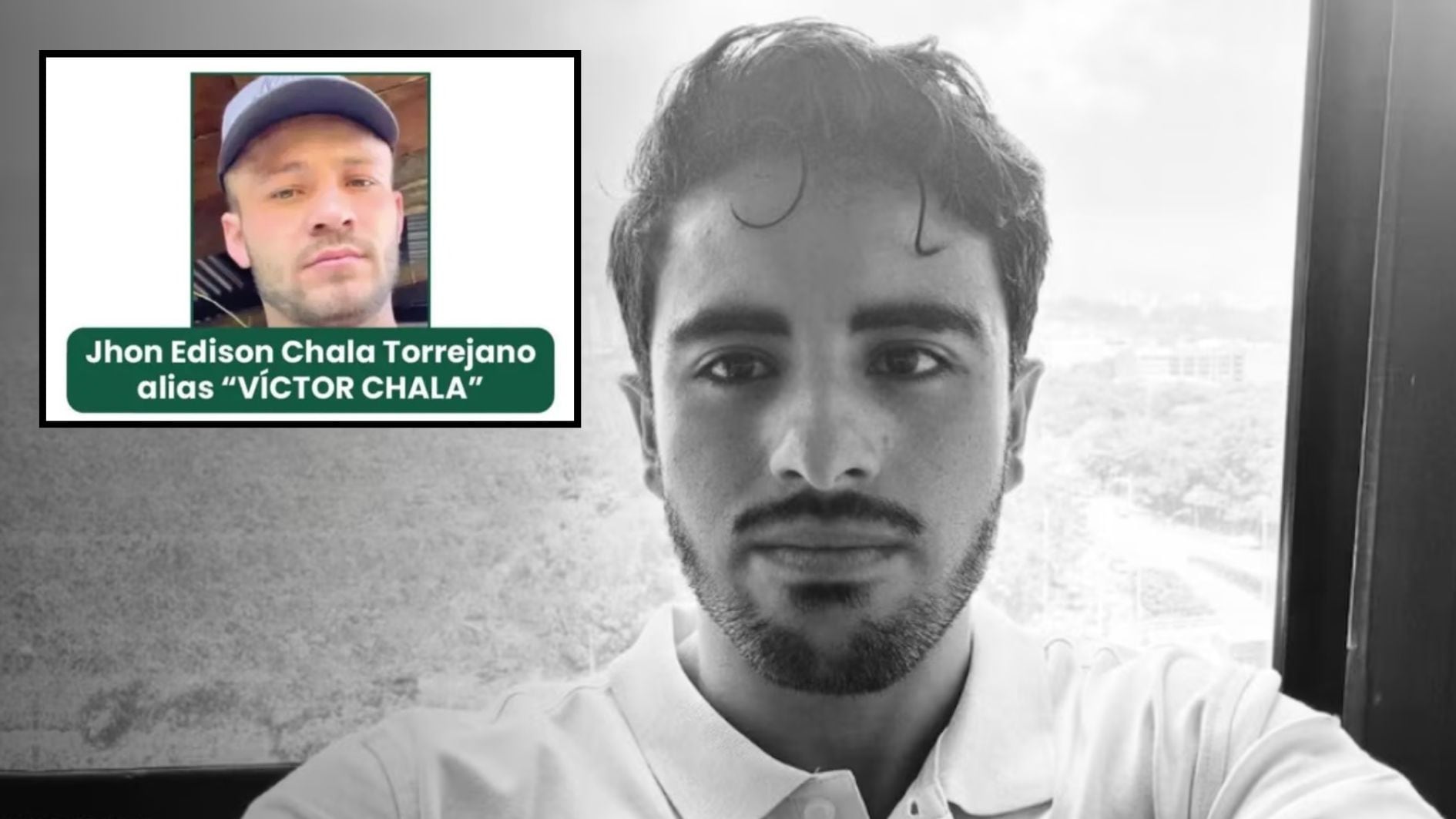 La justicia legalizó la captura de alias Víctor Chalá, señalado por el homicidio del periodista Mateo Pérez Rueda - créditos Flip y Policía Nacional