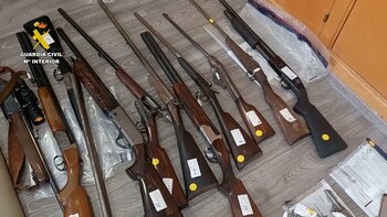 Las armas incautadas (Guardia Civil)