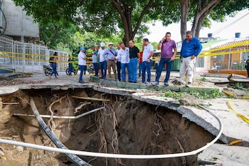 Un hundimiento súbito en el