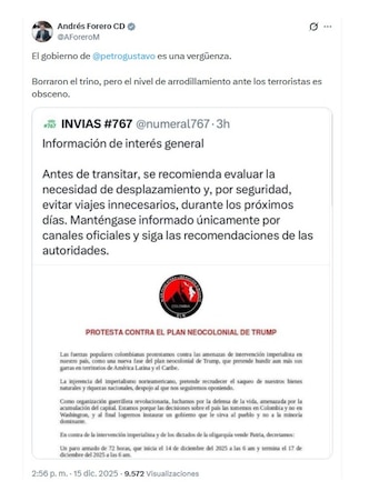 El representante Andrés Forero también