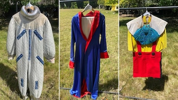 Tres de los vestuarios que