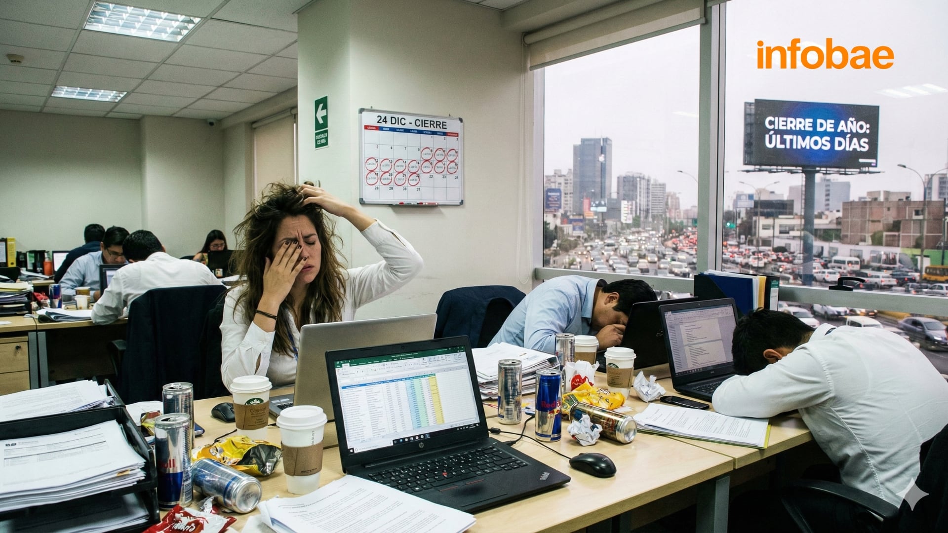 Trabajadores peruanos enfrentan el agotamiento de fin de año: Estrategias para evitar el desgaste