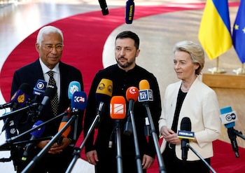 El presidente ucraniano, Volodimir Zelensky,