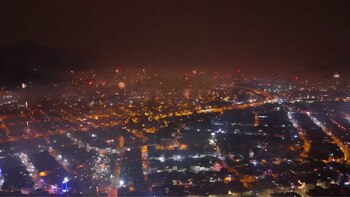 Fuego artificiales en Lima