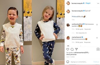 Helena y Nicolás, hijos de