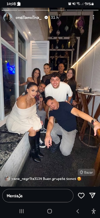 Onelia Molina se muestra con Macarena Vélez mientras Alejandra Baigorria se defiende por video con Mario Irivarren. Infobae Perú / Captura TikTok