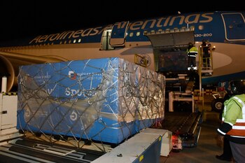 Las dosis llegaron en un