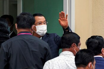 El primer ministro de Camboya,