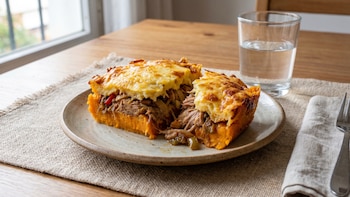 Receta de pastel de batata con bondiola, rápida y fácil