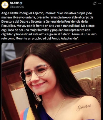 Una publicación desde la cuenta