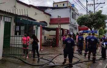 Incendio en la Fundación Casa