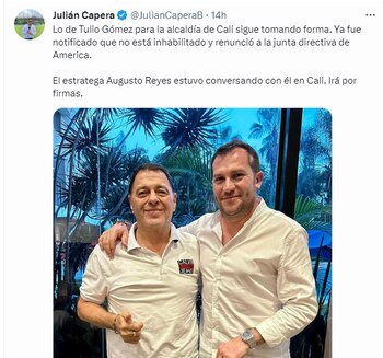 Tulio Gómez se habría reunido