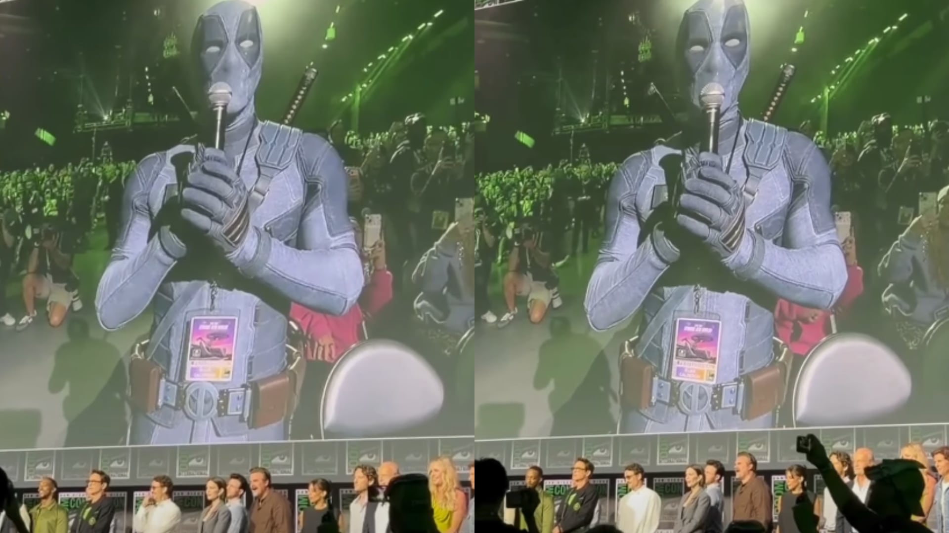 Ryan Reynolds irrumpió en la Comic-Con disfrazado de Deadpool para pedir un papel en “Avengers: Doomsday”