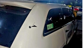 Balean camioneta del líder de