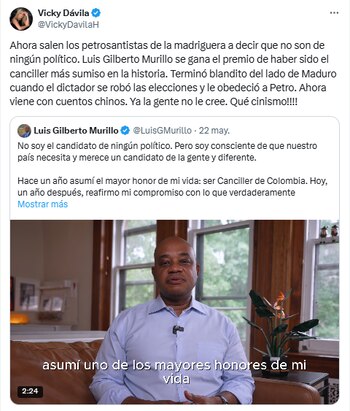 La periodista y también candidata