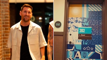 El detalle de la habitación de Messi en el hotel de la selección argentina que causó furor en la previa al Mundial