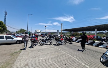 Bloqueo tras la muerte de El Ciclista. Crédito: @GN_Carreteras