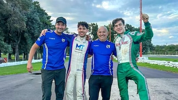 Los videos de las carreras de karting que disputó Colapinto antes de su exhibición en Argentina: “Qué bueno que está esto”