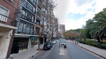 Calle Montevideo frente a la