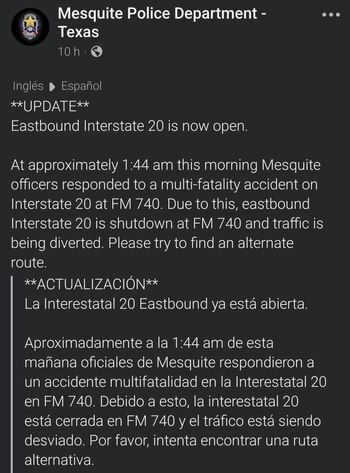 La policía de Mesquite arrestó