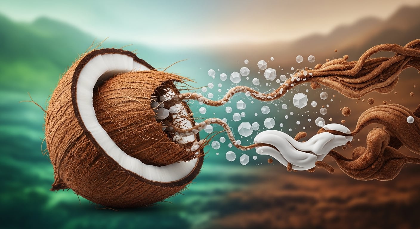 Investigadores de la Universidad de Hawái descubren hongos en la cáscara de coco capaces de biodegradar plásticos y protectores solares (Imagen Ilustrativa Infobae)