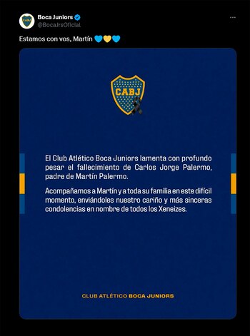 El mensaje en apoyo de