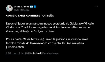 El tuit de Laura Alonso