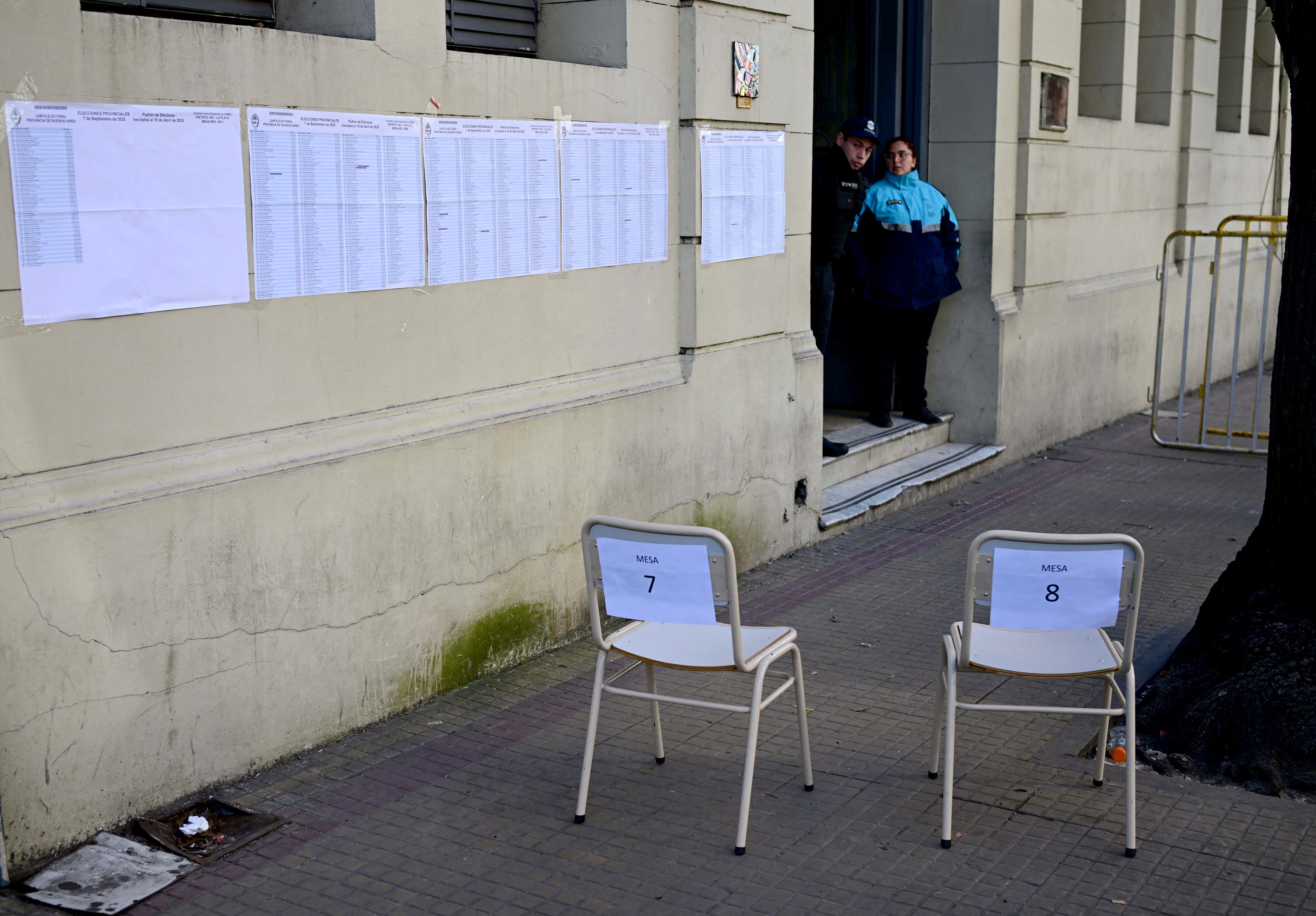 Cayó la concurrencia a las urnas en las elecciones bonaerenses. (Photo by NACHO AMICONI / AFP)