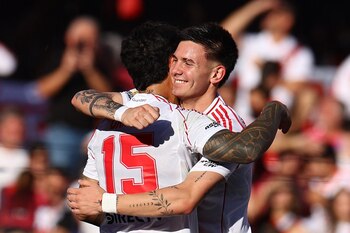 Franco Mastantuono y Sebastián Driussi,