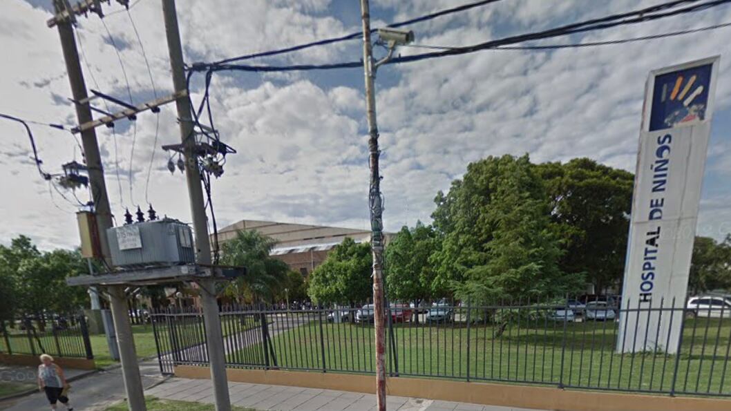 Tras el golpe el niño fue derivado al Hospital de Niños Dr. Orlando Alassia