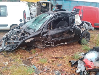 El auto que conducía el