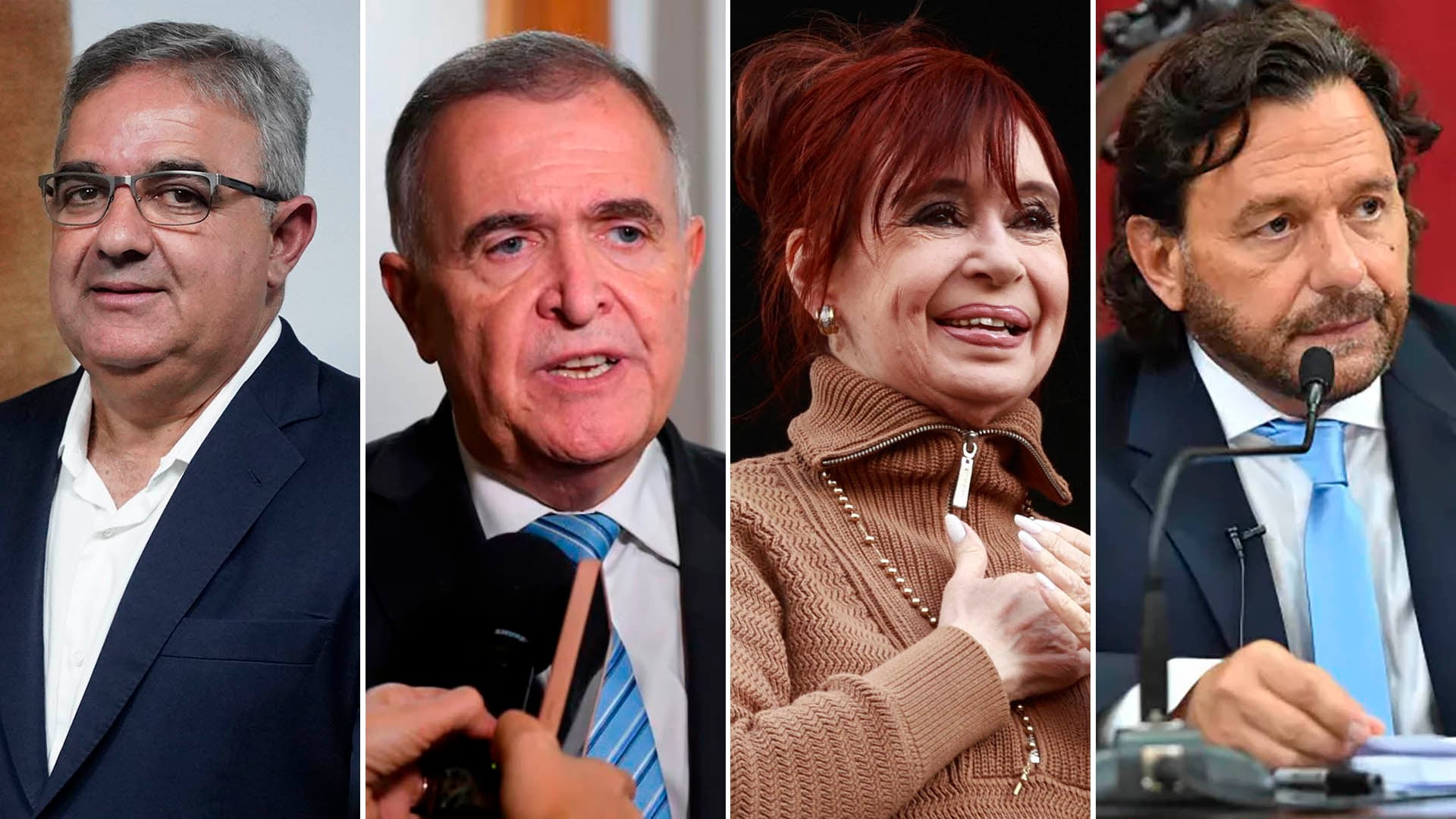 Cristina Kirchner cruzó a Raul Jalil, Osvaldo Jaldo y Gustavo Saenz, tres aliados tácticos de Milei