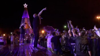 La Mosca cantó el clásico del mundial en Luján