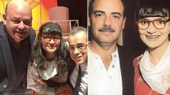 Fernando Gaitán con los protagonistas