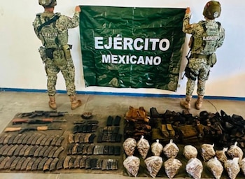 Aseguramiento en Badiraguato, Sinaloa (SSP