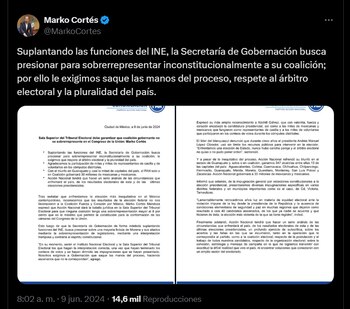 Marko Cortés pide a la