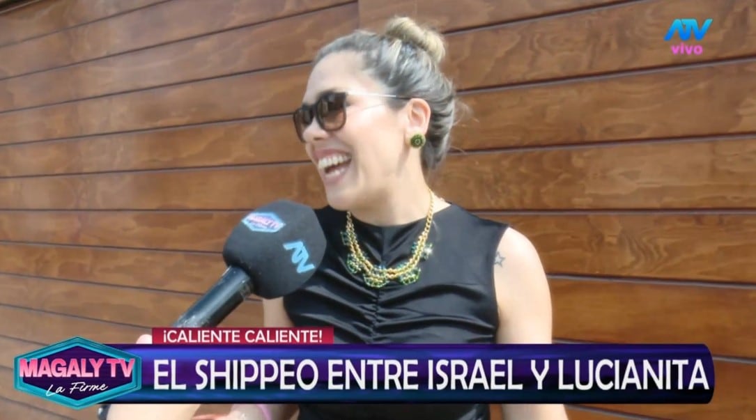 Luciana Roy confiesa que Israel Dreyfus le gusta y él responde: “Hubo mucha química”. Captura: Magaly TV La Firme.