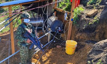 Destrucción de laboratorio artesanal de