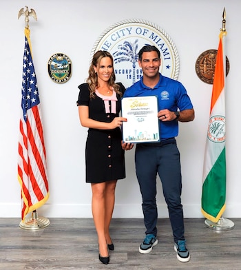 Natalia Denegri recibió una distinción