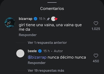 Los comentarios de los famosos causaron revuelo - crédito Beéle / Instagram