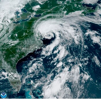 Fotografía satelital cedida por la