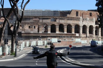 Un oficial de los Carabinieri