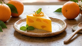 gelatina de naranja con leche de soya -México- 3 de abril