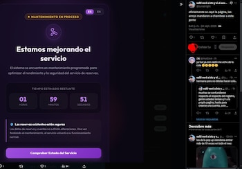 BTS POP-UP en Lima: página de reservas falla tras abrirse el registro y luego restablece su servicio. Captura: X.