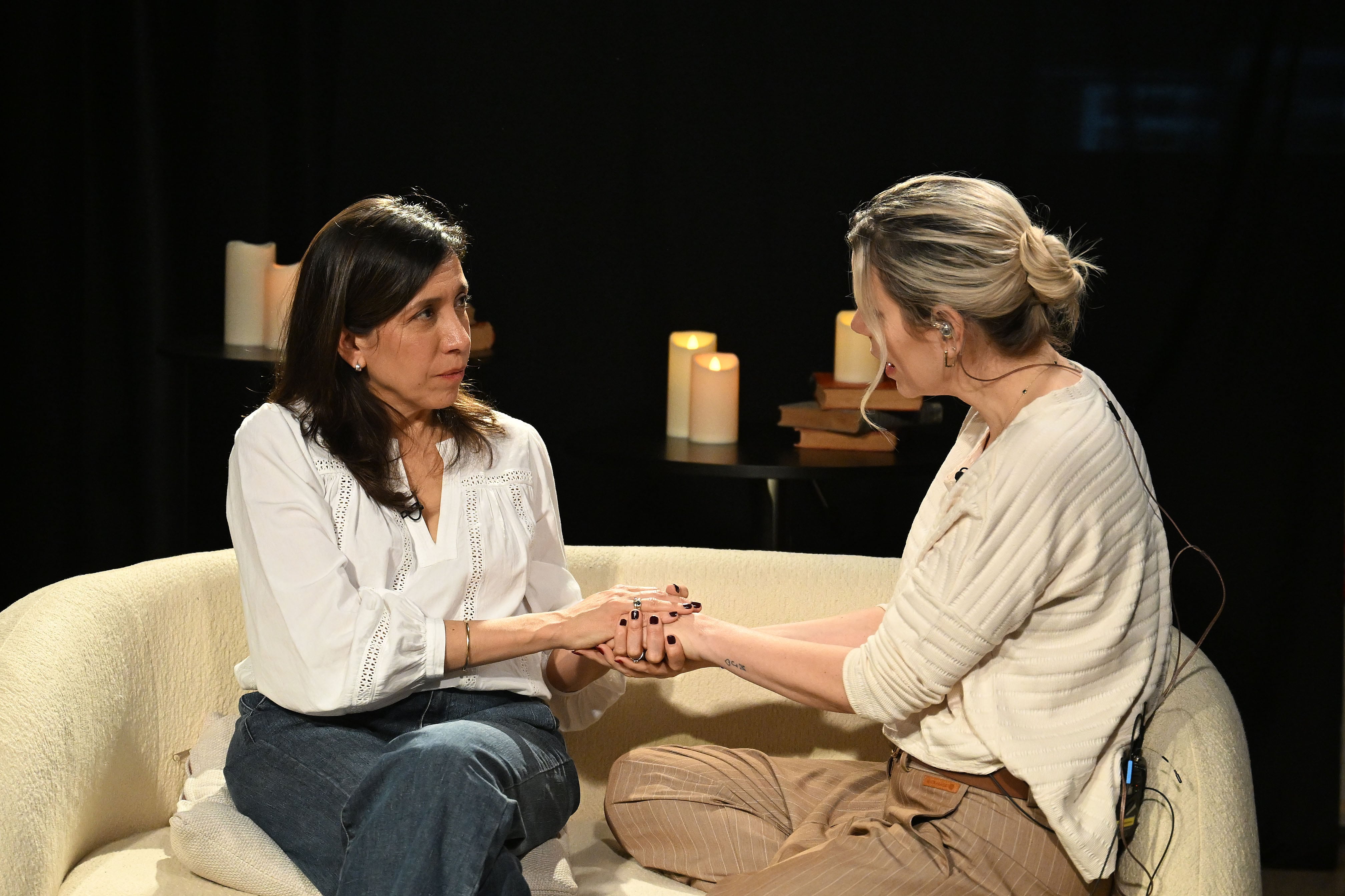 María José Chena junto a Tati Schapiro en Infobae.